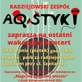 Koncert osiedlowy „Pod Chmurką”  – 25 sierpnia