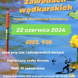 Zawody wędkarskie – 22 czerwca 2024