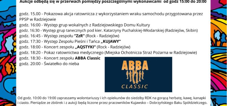 Program na 33. Finał WOŚP w Radziejowie